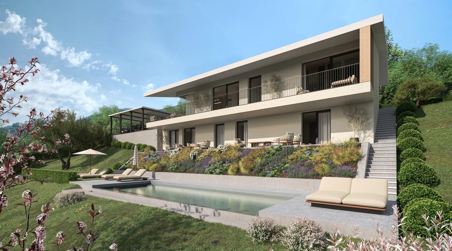 Neues, elegantes Wohnprojekt: Villa mit Pool in Tremosine sul Garda